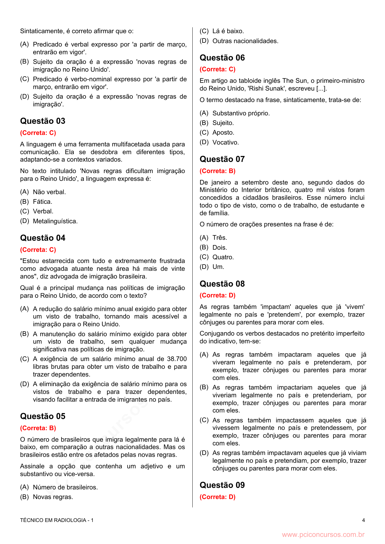 Página da prova Vila Rica/MT que contém a questão 3.